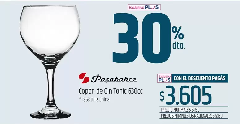 Copón de Gin Tonic 630cc