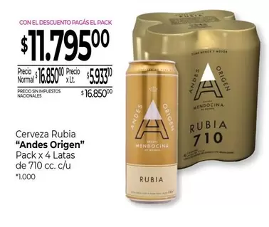 X$ - Cerveza Rubia