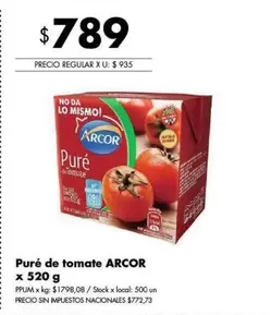 Arcor - Puré de tomate