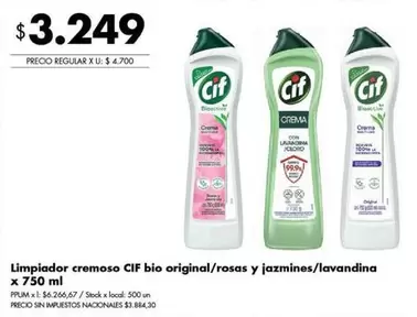 Cif - Limpiador cremoso