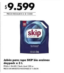 Skip - Jabón para ropa bio enzimas doypack