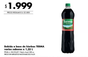 Terma - Bebida a base de hierbas