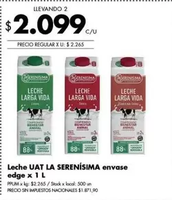 La Serenísima - Leche Larga Vida