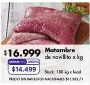 X$ - Matambre de novillito