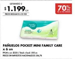 X$ - PAÑUELOS POCKET MINI