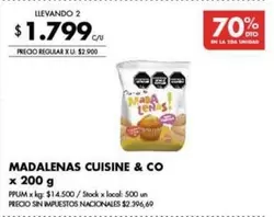 X$ - MADALENAS CUISINE & CO