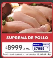 X$ - Suprema de Pollo