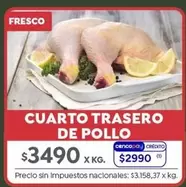 X$ - CUARTO TRASERO DE POLLO