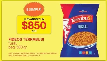 Terrabusi - Fideos Fusilli