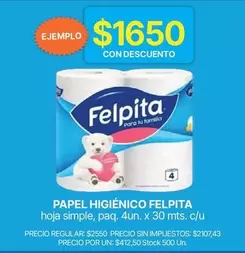 Felpita - PAPEL HIGI
ENICO