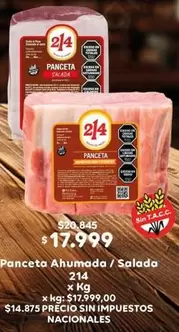 214 - Panceta Ahumada / Salada