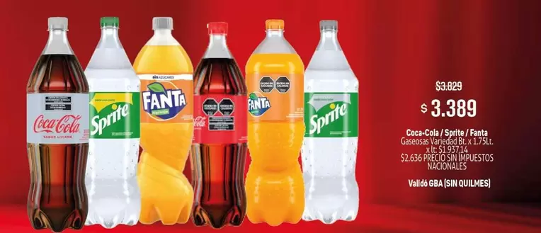 Coca cola - Coca-Cola / Sprite / Fanta