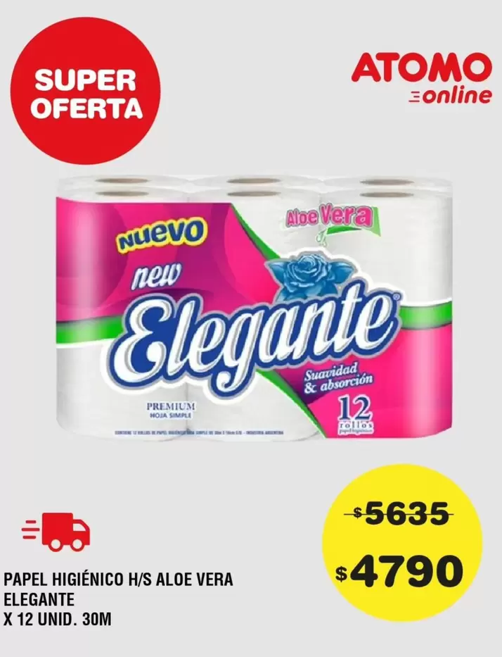 Elegante - PAPEL HIGIÉNICO H/S ALOE VERA