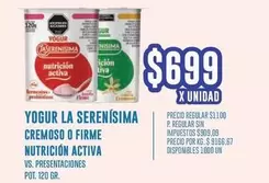 La Serenísima - YOGUR CREMOSO O FIRME