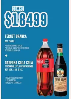 Coca cola - Fernet + Gaseosa