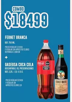 Coca cola - Fernet + Gaseosa