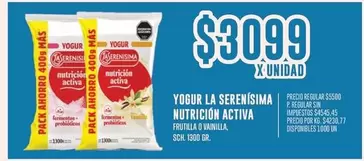 La Serenísima - YOGUR NUTRUCION ACTIVA
