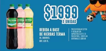 Terma - BEBIDA A BASE DE HIERBAS