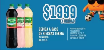 Terma - BEBIDA A BASE DE HIERBAS
