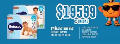 Babysec - Pañales Ultrasoft Jumpack