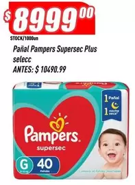 Pampers - Pañal  Supersec Plus