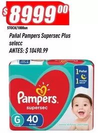 Pampers - Pañal  Supersec Plus selecc