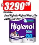 Higienol - Papel Higienico Max 4x80m