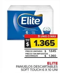 Elite - PAÑUELOS DESCARTABLES SOFT TOUCH
