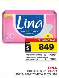 Lina - PROTECTORES DIARIOS