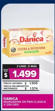 Dánica - MARGARINA EN PAN CLASICA