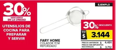 Fary Home - COLADOR 7CM REFORZADO