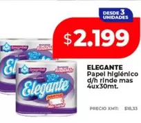 Elegante - Papel higi00enico d/h rinde mas