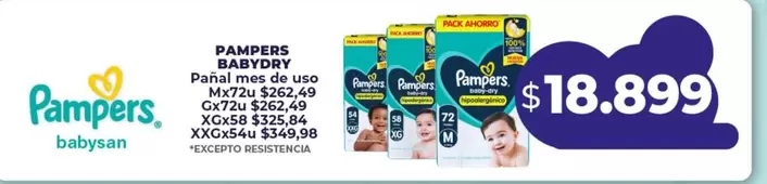 Pampers - Pañal mes de uso