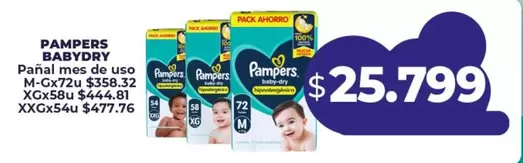 Pampers - Pañal mes de uso