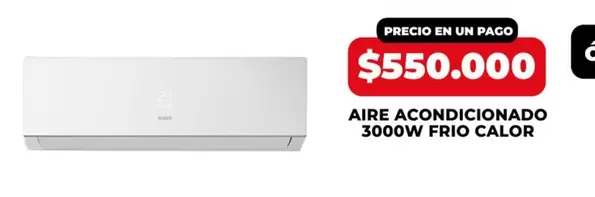 AIRE ACONDICIONADO 3000W FRIO CALOR
