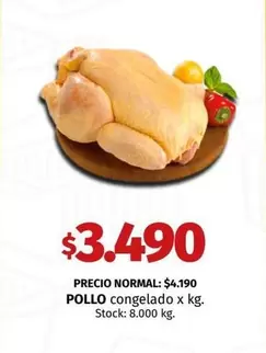 X$ - POLLO congelado