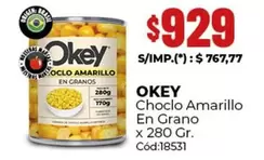 Okey - Choclo Amarillo En Grano
