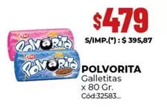Polvorita -  Galletitas x 80 Gr. Cód:32583