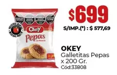 Okey - Galletitas Pepas Cód:33808