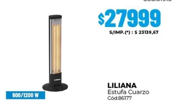 Liliana - Estufa Cuarzo Cód:86177
