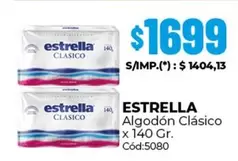 Estrella - Algodón Clásico x 140 Gr. Cód:5080