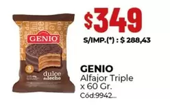 X$ - Alfajor Triple x 60 Gr.