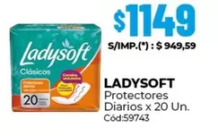 Ladysoft - Protectores Diarios x 20 Un.