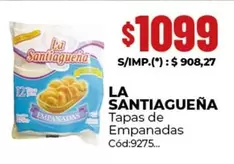 Tapas de Empanadas C	ext{ó}d:9275