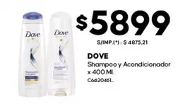 Dove - Shampoo y Acondicionador x 400 ML Cod:20461