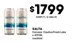 Salta - Cerveza Fresh Lata x 473 Ml. Cod.29003