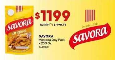 Savora - Mostaza Doy Pack