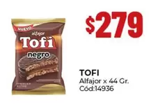 Tofi - Alfajor negro Cód:14936