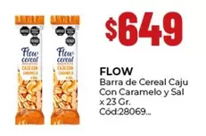Flow - Barra de Cereal Caju Con Caramelo y Sal Cód:28069