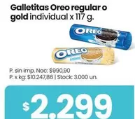 Oreo - Galletitas  regular o gold